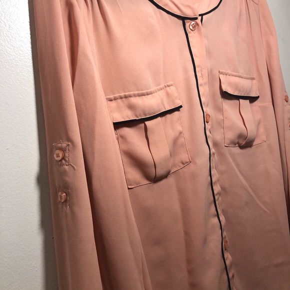 Soho New York & Co Button Down Blouse - Picture 6 of 8